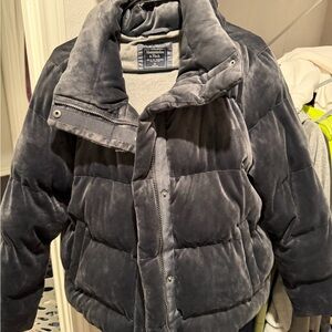 Abercrombie & Fitch Gray Puffer Jacket